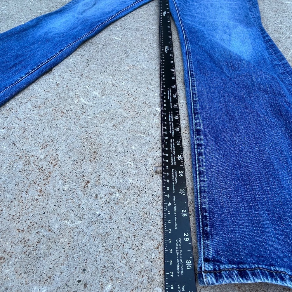 Abercrombie & Fitch Mens Bootcut Jeans Medium Wash A&F Stretch 31x32 Blue - Picture 5 of 7